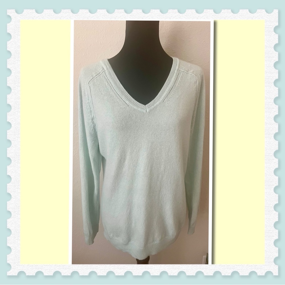 EUC TALBOTS 100% CASHMERE LONG SLEEVE SWEATER SZ XL